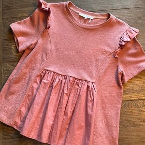 English Factory peplum tee shirt